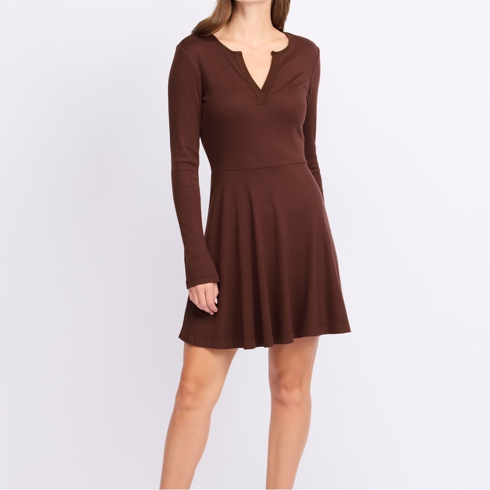 NWT Michael Stars Sheila Dress in Espresso